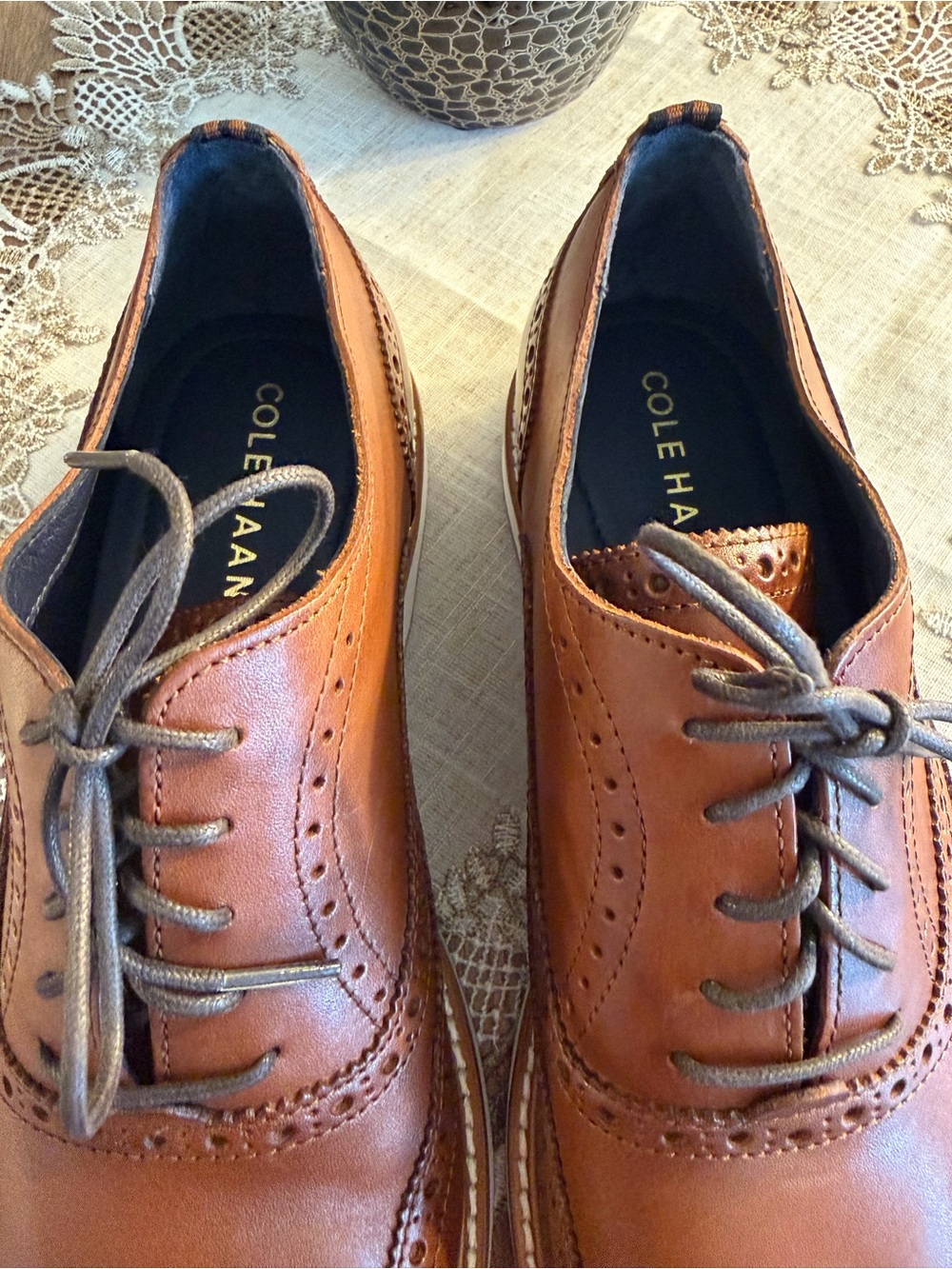 Men’s Cole Haan Wing Tipped Toe Oxfords made in Vietnam 12 M NWOB - Picture 4 of 10